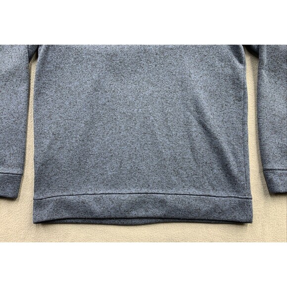 Eddie Bauer Sweater Adult Men Large Dark Blue Fleece Henley Pullover Snap Button - Picture 11 of 16